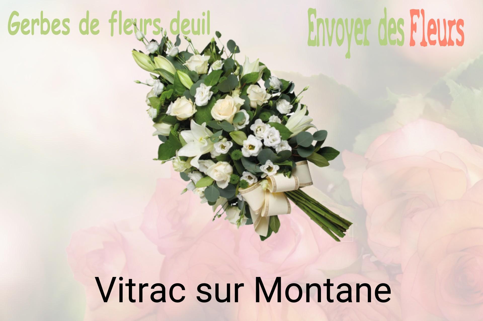 Gerbe de fleurs de deuil livrée à Vitrac-sur-Montane